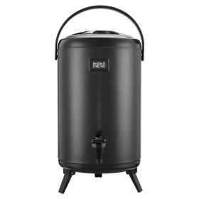 VEVOR Insulated Beverage Dispenser, 3.2 Gal/12L Stainless Steel Thermal Drink Server with Spigot & Temp Display, Suitable for Hot and Cold Drinks